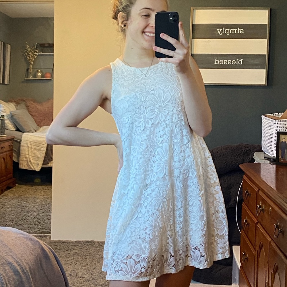 Off-White Lace Dress